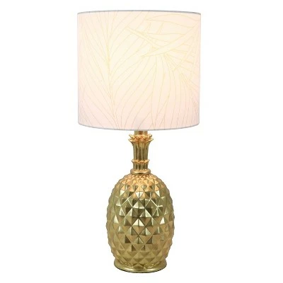19" Modern Pineapple Table Lamp Gold Leaf - Decor Therapy 1 19" Modern Pineapple Table Lamp Gold Leaf - Decor Therapy