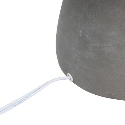 Round Concrete Table Lamp with Shade Black - Simple Designs 5 Round Concrete Table Lamp with Shade Black - Simple Designs - Image 5