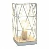 Metal Geometric Square Table Lamp White - Simple Designs