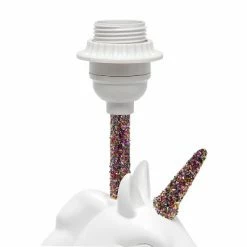 Sparkling Rainbow Unicorn Table Lamp White - Simple Designs -Desk Lamps sales shop unnamed file 2557
