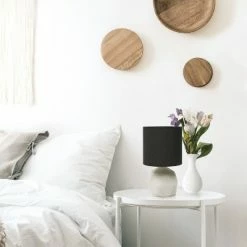 Geometric Concrete Lamp with Shade Black - Simple Designs -Desk Lamps sales shop unnamed file 2569