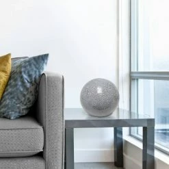 1 Light Mosaic Stone Ball Table Lamp Gray - Simple Designs -Desk Lamps sales shop unnamed file 2575