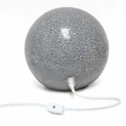 1 Light Mosaic Stone Ball Table Lamp Gray - Simple Designs -Desk Lamps sales shop unnamed file 2577