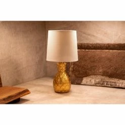13" Geraldine Pineapple Table Lamp Gold - Decor Therapy -Desk Lamps sales shop unnamed file 2621