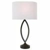 27" Sculpted Table Lamp Bronze - Decor Therapy