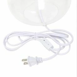 Clear Glass Raindrop Table Lamp with Fabric Shade Gray - Simple Designs -Desk Lamps sales shop unnamed file 2676