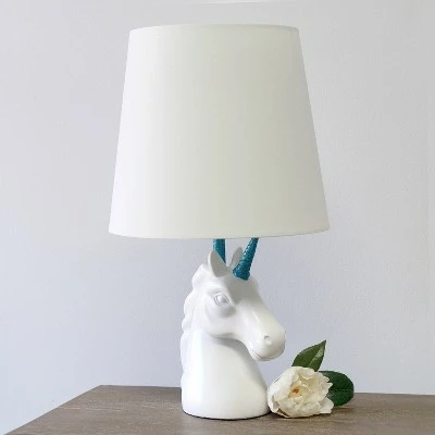 Sparkling Unicorn Table Lamp Blue/White - Simple Designs 2 Sparkling Unicorn Table Lamp Blue/White - Simple Designs - Image 2
