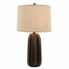 26.5" Acton Resin Table Lamp Brown - Decor Therapy