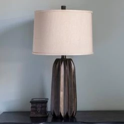 26.5" Acton Resin Table Lamp Brown - Decor Therapy -Desk Lamps sales shop unnamed file 2722