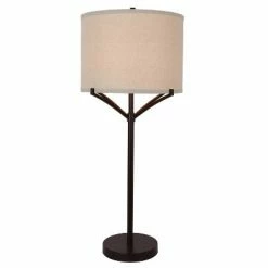 30" Ledger 4 Arm Table Lamp Painted Bronze - Decor Therapy