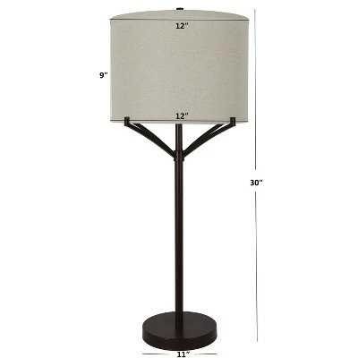 30" Ledger 4 Arm Table Lamp Painted Bronze - Decor Therapy 7 30" Ledger 4 Arm Table Lamp Painted Bronze - Decor Therapy - Image 7