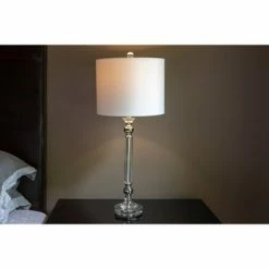 28.5" Rotunda Table Lamp Gold - Decor Therapy -Desk Lamps sales shop unnamed file 2756