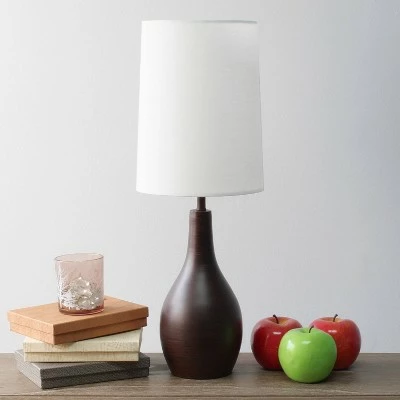 1 Light Restoration Tear Drop Table Lamp Espresso Brown - Simple Designs 2 1 Light Restoration Tear Drop Table Lamp Espresso Brown - Simple Designs - Image 2