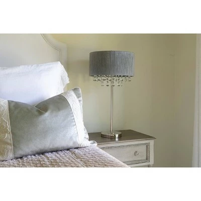 27" x 13" Penelope String Table Lamp Brushed Nickel - Decor Therapy 8 27" x 13" Penelope String Table Lamp Brushed Nickel - Decor Therapy - Image 8