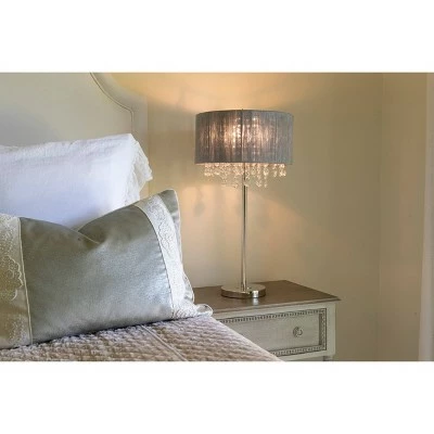 27" x 13" Penelope String Table Lamp Brushed Nickel - Decor Therapy 9 27" x 13" Penelope String Table Lamp Brushed Nickel - Decor Therapy - Image 9