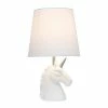 Sparkling Unicorn Table Lamp Silver/White - Simple Designs