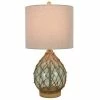 23" x 12" Rayna Rope Wrapped Table Lamp Blue - Decor Therapy