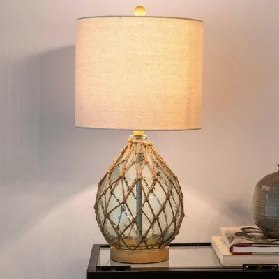 23" x 12" Rayna Rope Wrapped Table Lamp Blue - Decor Therapy 8 23" x 12" Rayna Rope Wrapped Table Lamp Blue - Decor Therapy - Image 8