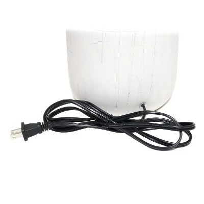 Rustic Deer Buck Nature Printed Ceramic Accent Table Lamp with Fabric Shade White - Simple Designs 6 Rustic Deer Buck Nature Printed Ceramic Accent Table Lamp with Fabric Shade White - Simple Designs - Image 6