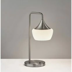 Eliza Table Lamp Silver - Adesso