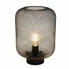 Metal Mesh Industrial Table Lamp Black - Simple Designs