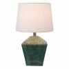 19.5" Carrol Geometric Table Lamp (Includes LED Light Bulb) Soft Turquoise - Decor Therapy