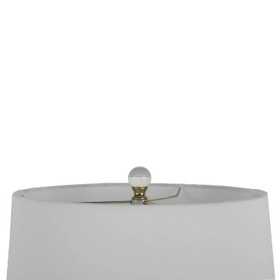 Art Glass Table Lamp with Crystal Base Blue Gradient - Decor Therapy 3 Art Glass Table Lamp with Crystal Base Blue Gradient - Decor Therapy - Image 3