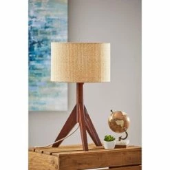 Eden Table Lamp Walnut - Adesso