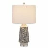 27" Burgin Ceramic Table Lamp with Crystal Base Pearl - Cal Lighting