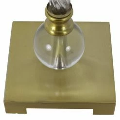 30" x 9" Steel and Acrylic Camilla Twist Buffet Table Lamp Brushed Brass - Decor Therapy -Desk Lamps sales shop unnamed file 3020
