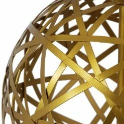 21" Strapped Steel Ball Table Lamp Antique Gold - Decor Therapy -Desk Lamps sales shop unnamed file 3054