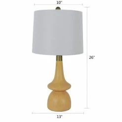 26" Carlita Table Lamp Natural Wood - Decor Therapy -Desk Lamps sales shop unnamed file 3088