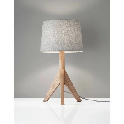 24.5" Eden Table Lamp Tan - Adesso 1 24.5" Eden Table Lamp Tan - Adesso