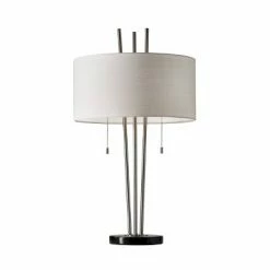 28" Anderson Table Lamp Steel - Adesso