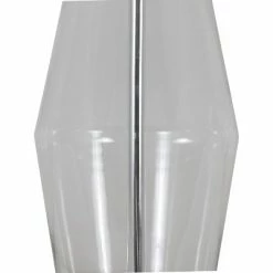 26" Glass and Metal Cadance Convex Clear Table Lamp (Includes LED Light Bulb) Brushed Steel - Decor Therapy -Desk Lamps sales shop unnamed file 3148