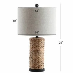 JONATHAN Y (Set of 2) 25" Elicia Sea Grass Table Lamps Natural (Includes LED Light Bulb) - JONATHAN Y -Desk Lamps sales shop unnamed file 317