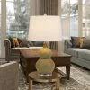 27" Sion Ceramic Table Lamp with Taper Drum Hardback Shade Earthy - Cal Lighting
