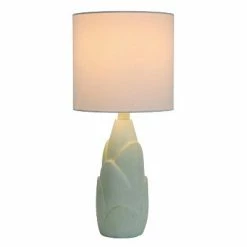 Resin Organic Table Lamp Silver - Decor Therapy