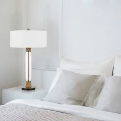 30" Wood/Glass Contemporary Table Lamp Clear/Light Oak - Cal Lighting 7 30" Wood/Glass Contemporary Table Lamp Clear/Light Oak - Cal Lighting -Desk Lamps sales shop unnamed file 3222