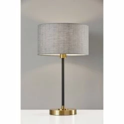 24" Bergen Collection Table Lamp Black - Adesso