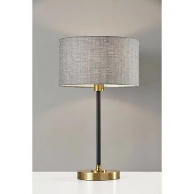 24" Bergen Collection Table Lamp Black - Adesso 1 24" Bergen Collection Table Lamp Black - Adesso
