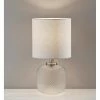 Vivian Table Lamp with Night Light Silver - Adesso