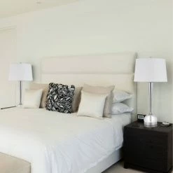 30" Metal/Crystal Table Lamp Set Brushed Steel - Cal Lighting