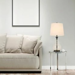 28" Glass Contemporary Table Lamp Bronze - Cal Lighting -Desk Lamps sales shop unnamed file 3276