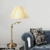 29.5" 3-way Metal Swing Arm Table Lamp Antique Brass - Cal Lighting