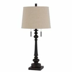 31.5" Resin Traditional Table Lamp Rustic Iron - Cal Lighting -Desk Lamps sales shop unnamed file 3348