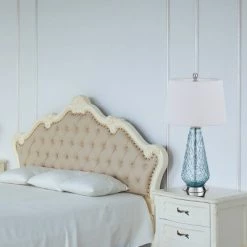 27" Glass Contemporary Table Lamp Blue - Cal Lighting -Desk Lamps sales shop unnamed file 3367