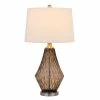 31" Conover Glass Table Lamp Smoky Finish Gray - Cal Lighting