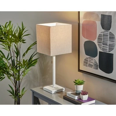 Estelle Table Lamp Matte White - Adesso 1 Estelle Table Lamp Matte White - Adesso