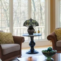 18.25" Metal Contemporary Mission Table Lamp with Tiffany Glass Shade - Cal Lighting 6 18.25" Metal Contemporary Mission Table Lamp with Tiffany Glass Shade - Cal Lighting -Desk Lamps sales shop unnamed file 3392